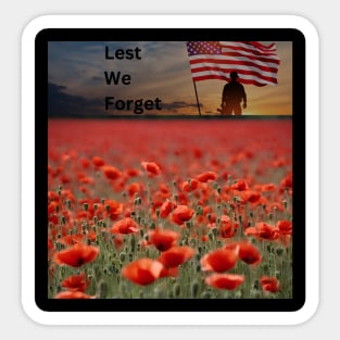 Lest We Forget Sticker